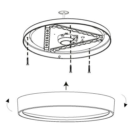 Eglo - LED Deckenleuchte LED/16,8W/230V