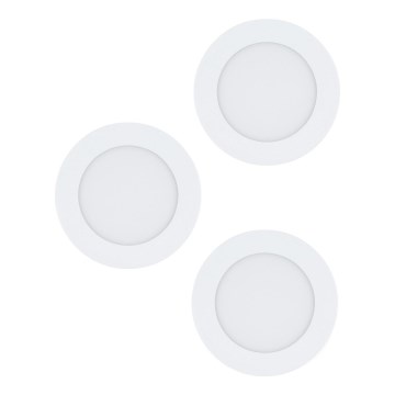 Eglo 98631 - 3er-Set LED-Einbaustrahler FUEVA 3xLED/5W/230V Ø 12 cm