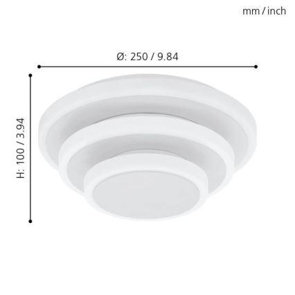 Eglo - LED Deckenleuchte LED/11,4W/230V + LED/8,6W + LED/5,4W