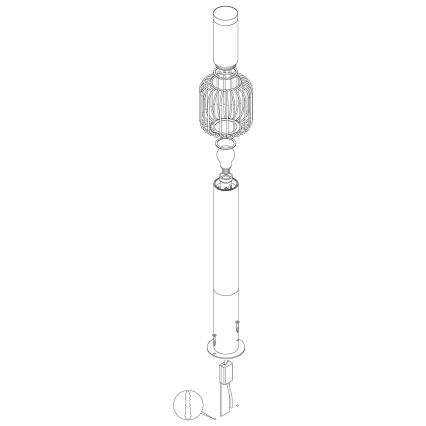 Eglo - Außenlampe 1xE27/28W/230V IP44