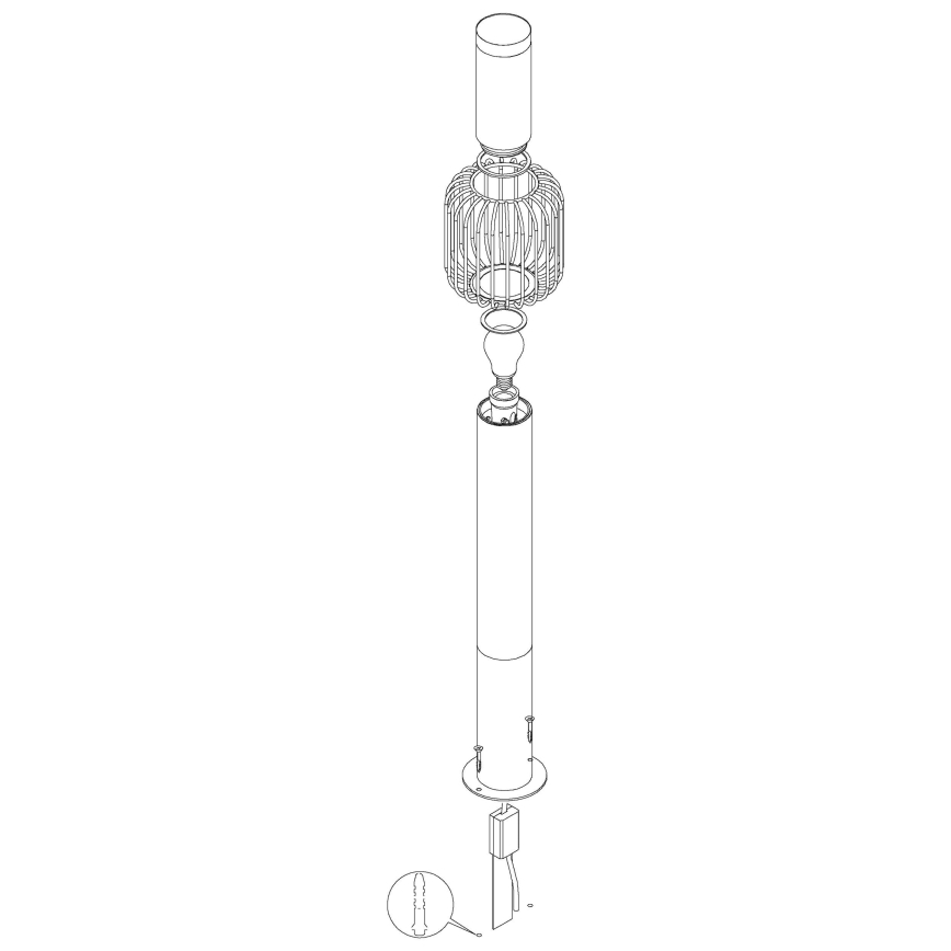 Eglo - Außenlampe 1xE27/28W/230V IP44