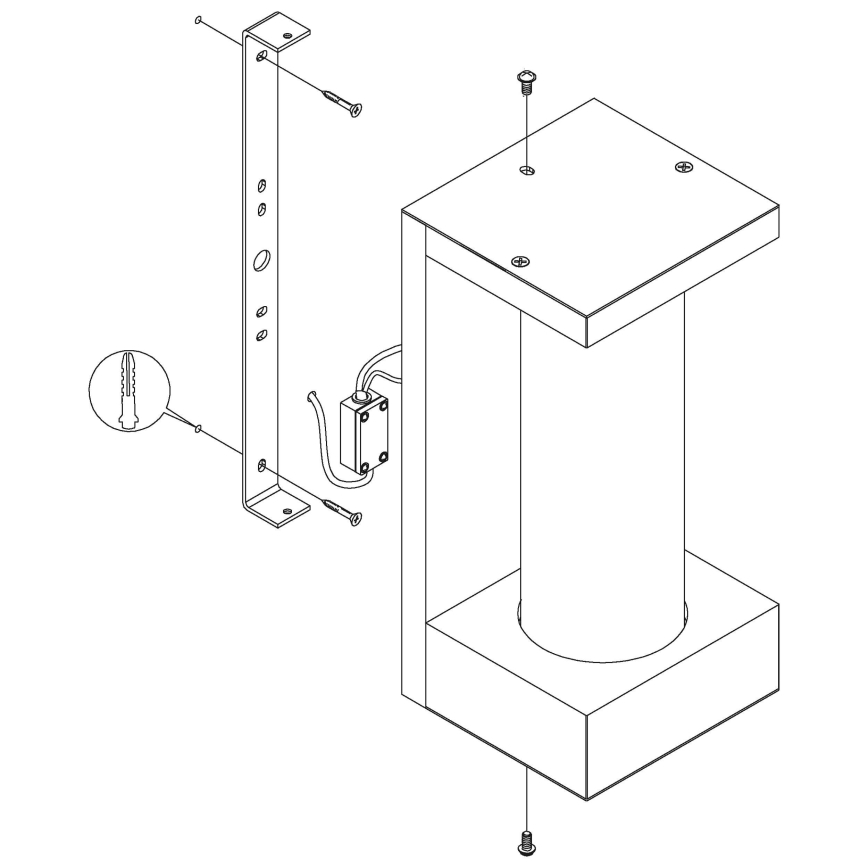 Eglo - LED Auβen-Wandbeleuchtung LED/6W/230V IP44