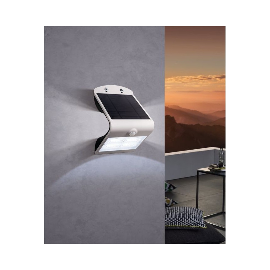 Eglo - LED-Solarleuchte mit Sensor LED/3,2 W/3,7 V 2000 mAh IP54