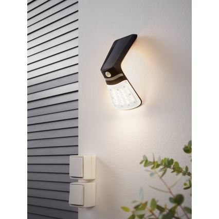 Eglo - Solarleuchte mit Sensor LED/2W/3,7V IP44