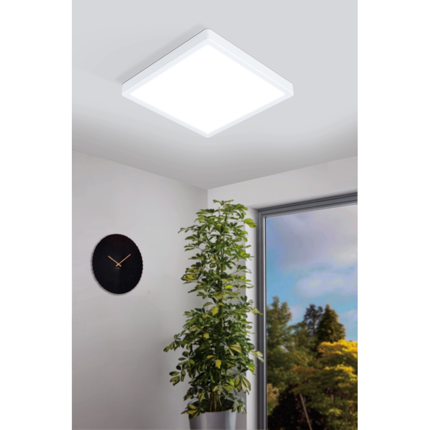 Eglo - Dimmbare LED-Badezimmer-Deckenleuchte LED/19,5W/230V 2700-6500K IP44 ZigBee 28,5x28,5 cm