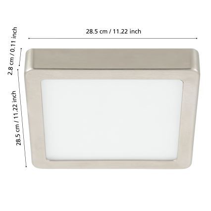 Eglo - Dimmbare LED-Deckenleuchte für Badezimmer LED/19,5W/230V 2700-6500K IP44 ZigBee