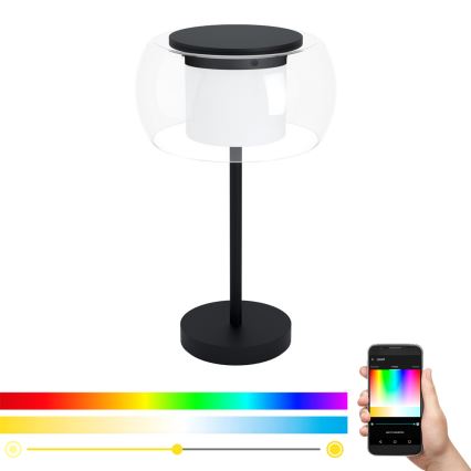 Eglo 99024 - LED RGB dimmbare Tischleuchte BRIAGLIA-C LED/15W/230V