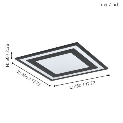 Eglo - LED Deckenleuchte LED/24W/230V