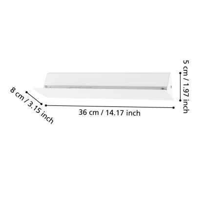 Eglo - LED Wandbeleuchtung LED/12W/230V