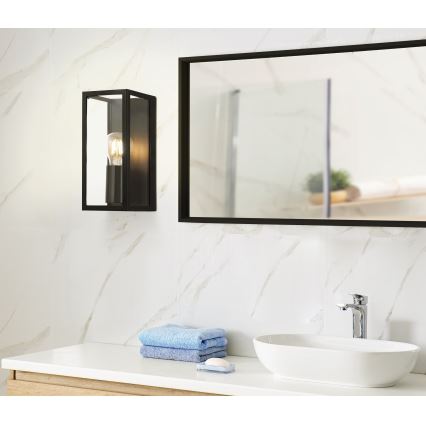 Eglo - Badezimmer-Wandleuchte 1xE27/60W/230V IP44