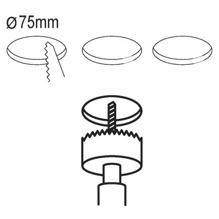 Eglo - SET 3x LED Einbauleuchte FUEVA 5 1xLED/2,7W/230V