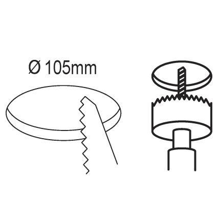 Eglo - Dimmbare LED-Einbauleuchte/5,5W/230V