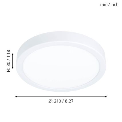 Eglo - LED Deckenleuchte LED/16,5W/230V