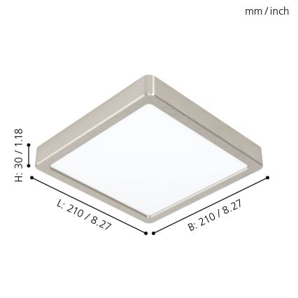 Eglo - LED Deckenleuchte LED/16,5W/230V