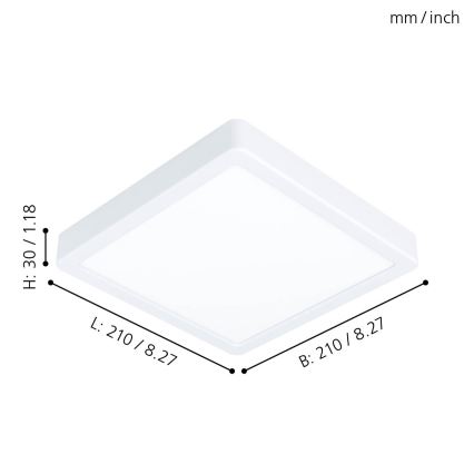 Eglo - LED Deckenleuchte LED/16,5W/230V