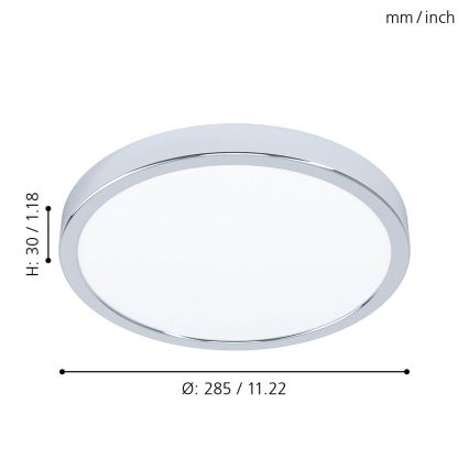 Eglo - LED Bad-Deckenleuchte LED/20W/230V IP44