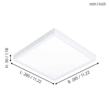 Eglo - LED Bad-Deckenleuchte LED/20W/230V IP44