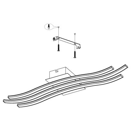 Eglo - LED Deckenleuchte LED/21W/230V