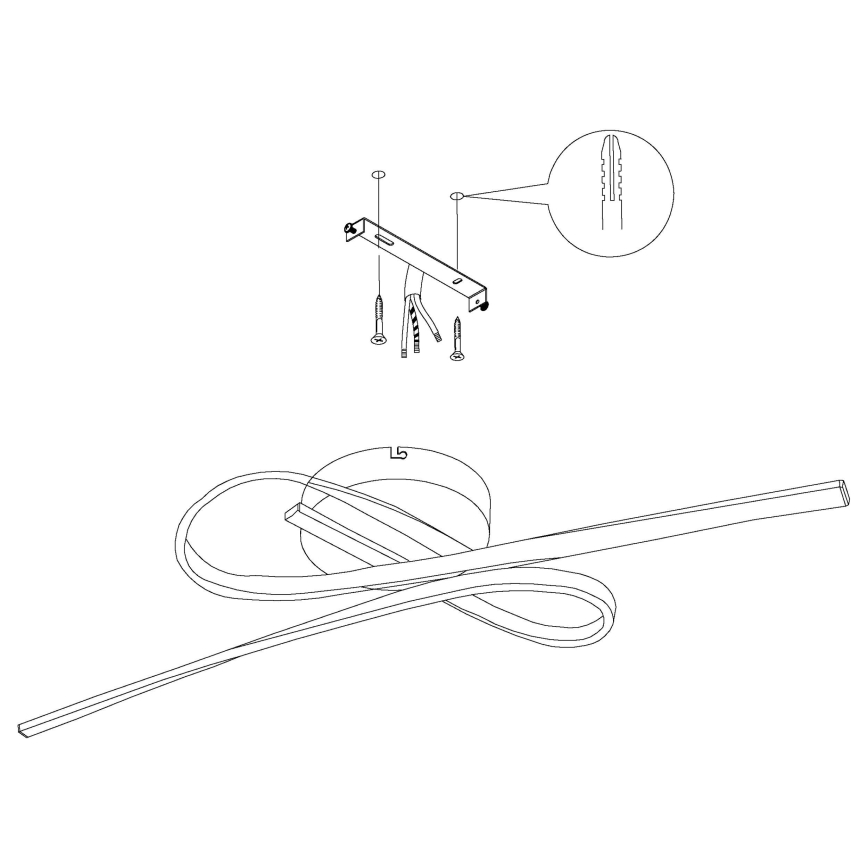 Eglo - LED Deckenleuchte LED/21W/230V