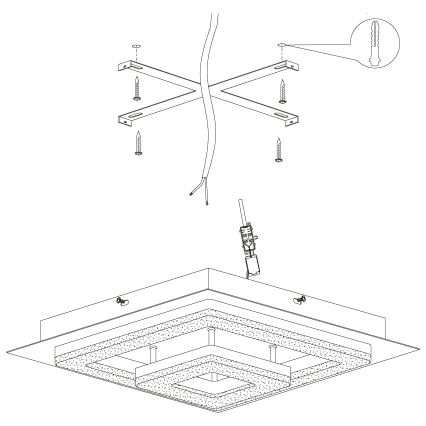 Eglo - LED Deckenleuchte LED/12W/230V