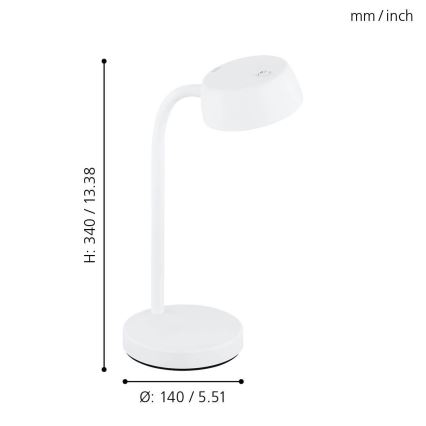 Eglo - LED Tischlampe LED/4,5W/230V