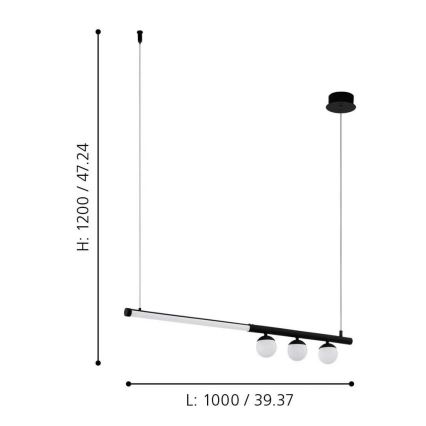 Eglo - LED Hängeleuchte LED/22W/230V