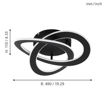 Eglo - LED Deckenleuchte LED/35W/230V