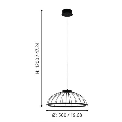 Eglo - LED Hängeleuchte LED/27W/230V