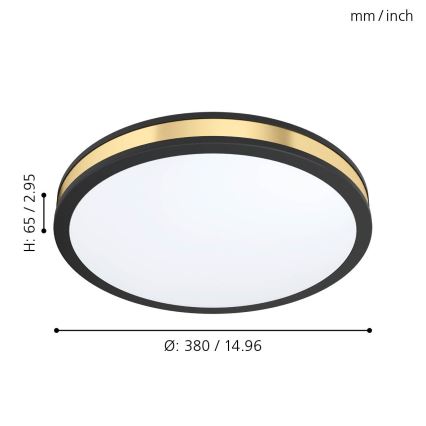 Eglo - LED Deckenleuchte LED/24W/230V