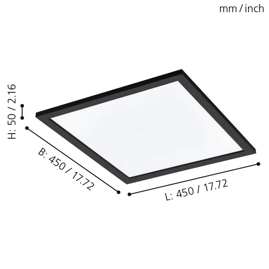 Eglo - LED RGBW Dimmbare Deckenleuchte SALOBRENA-C LED/20W/230V + FB