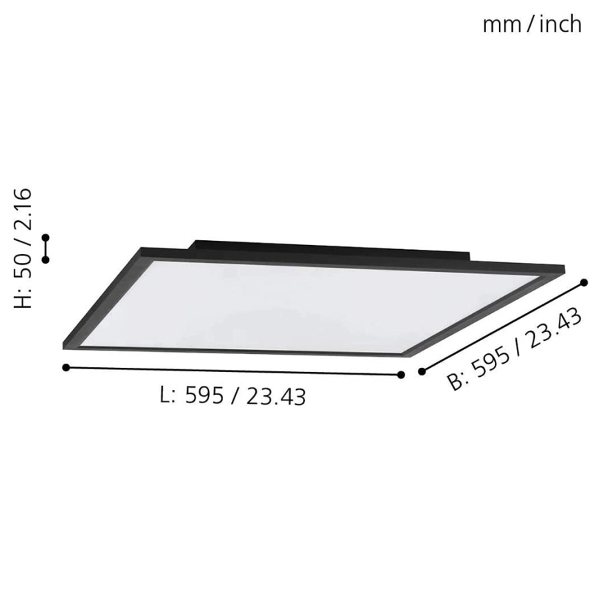 Eglo - Dimmbare LED-RGB-Deckenleuchte SALOBRENA-C LED/30,5W/230V + Fernbedienung