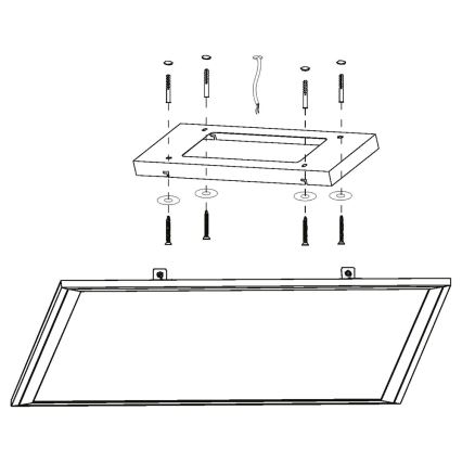 Eglo - LED RGB dimmbare Deckenleuchte SALOBRENA-C LED/30,5W/230V + Fernbedienung