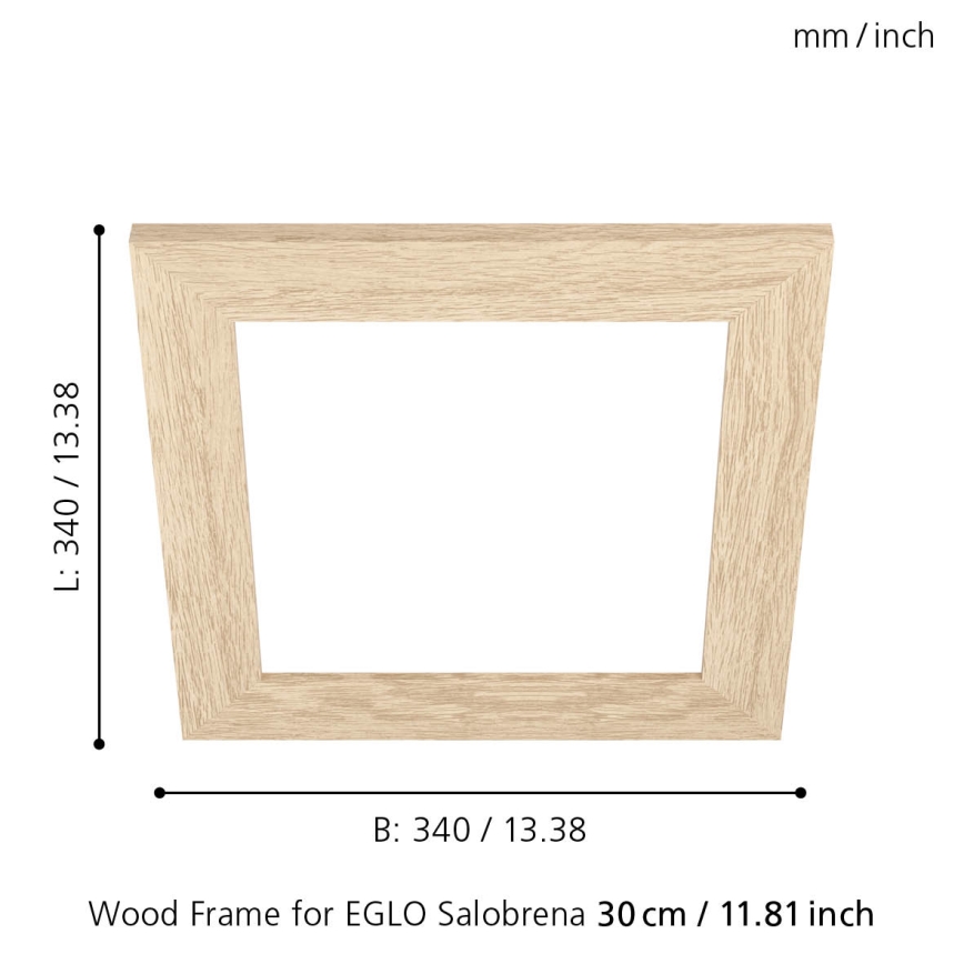Eglo 99421 - Rahmen für Deckenleuchte SALOBRENA 300x300 mm