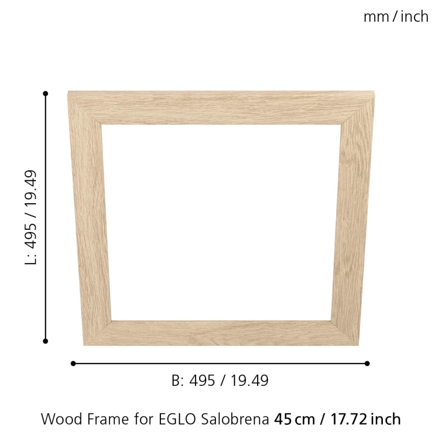 Eglo 99422 - Rahmen für Deckenleuchte SALOBRENA 450x450 mm