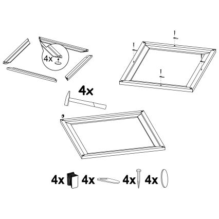 Eglo 99422 - Rahmen für Deckenleuchte SALOBRENA 450x450 mm