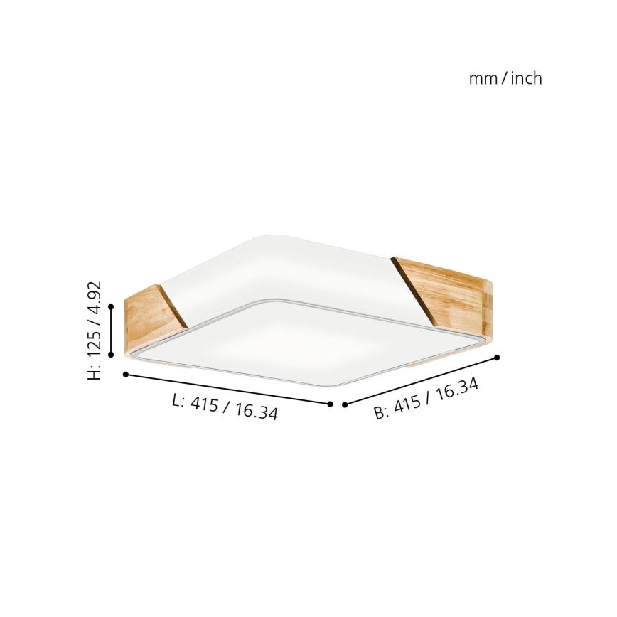 Eglo 99459 - Deckenleuchte GRIMALDINO 2xE27/28W/230V
