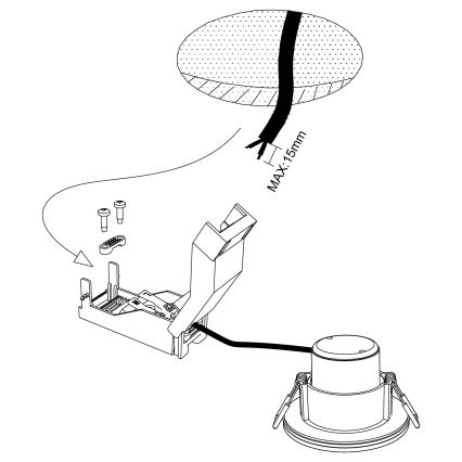 Eglo - LED dimmbare Badezimmerleuchte LED/6W/230V 4000K IP44