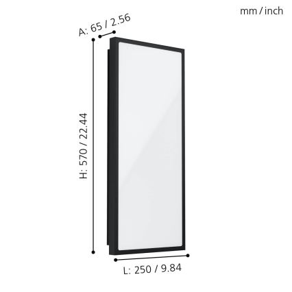 Eglo - LED-Außenwandleuchte CASAZZA LED/18,5W/230V IP44