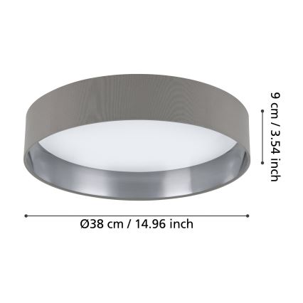 Eglo - LED Deckenleuchte LED/24W/230V