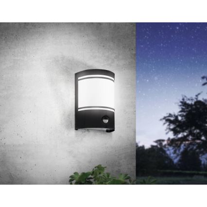 Eglo - Außenwandleuchte mit Sensor 1xE27/40W/230V IP44