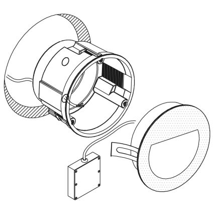 Eglo - LED-Außeneinbauleuchte LED/2,5W/230V IP65 schwarz