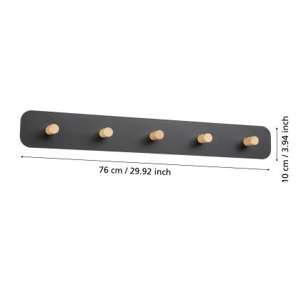 Eglo - LED-Garderobenpaneel mit einer Leuchte LED/18W/230V
