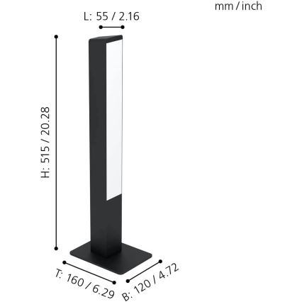 Eglo - Dimmbare LED-RGBW-Tischleuchte LED/16W/230V 2700-6500K ZigBee