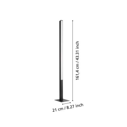 Eglo - Dimmbare LED-RGBW-Stehleuchte LED/35W/230V 2700-6500K ZigBee