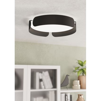 Eglo - LED-Deckenleuchte LED/20W/230V Ø 37 cm schwarz