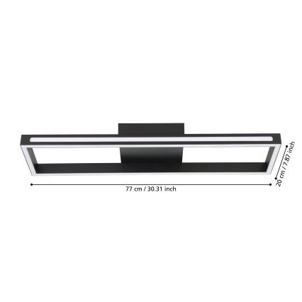 Eglo - Dimmbare LED-Deckenleuchte LED/21W/230V 2700-6500K