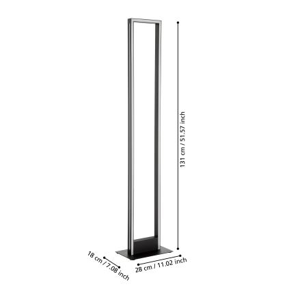 Eglo - Dimmbare LED-Stehleuchte LED/33W/230V 2700-6500K