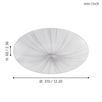 Eglo - LED Deckenleuchte LED/10W/230V