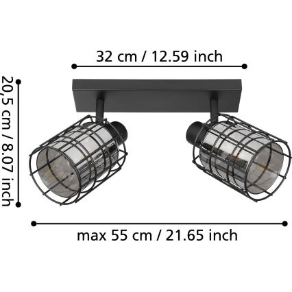 Eglo - Strahler 2xE27/40W/230V