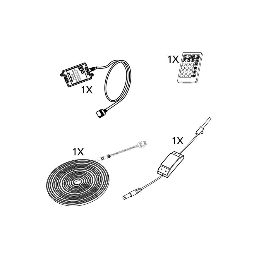 Eglo - Dimmbare LED-Leiste 5m LED/23W/24/230V 2700-6500K + Fernbedienung